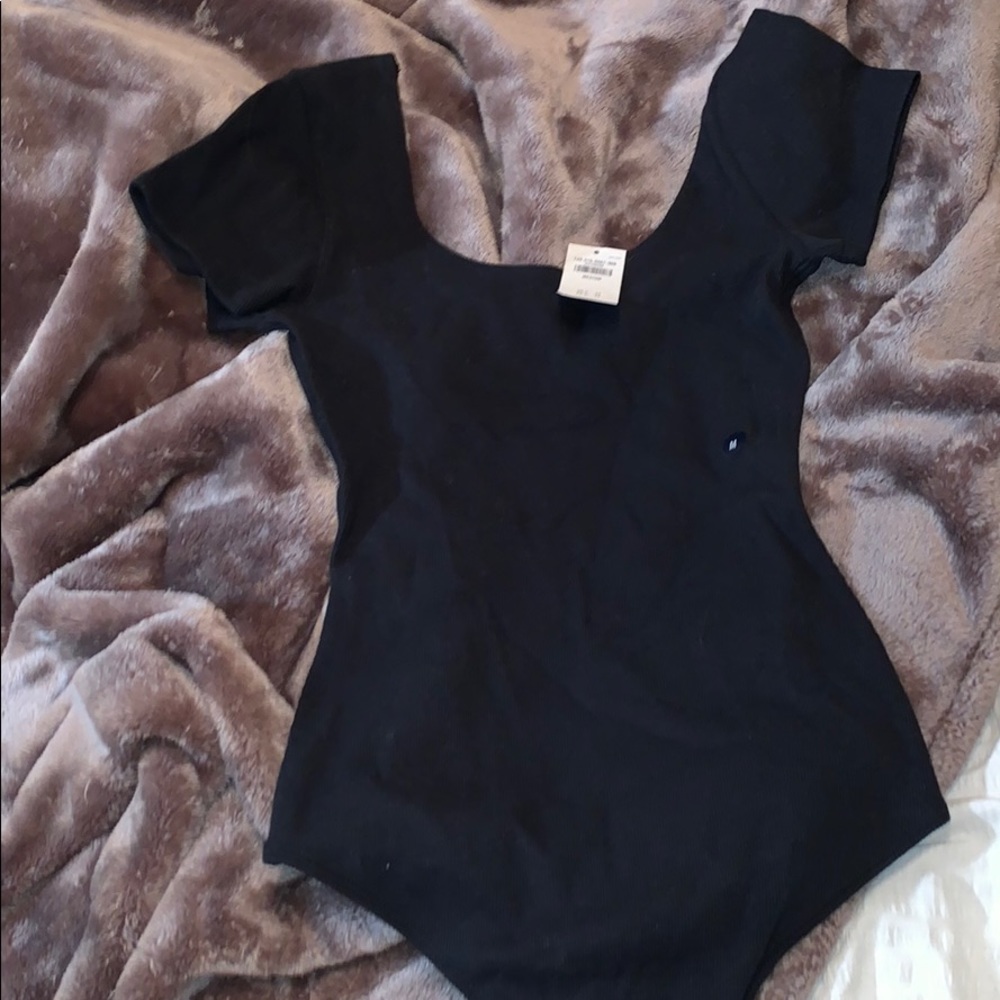 Black Abercrombie and Fitch Body suit